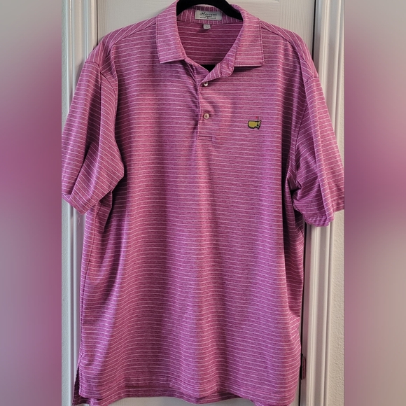 Masters Other - Masters Purple Striped Polo Shirt